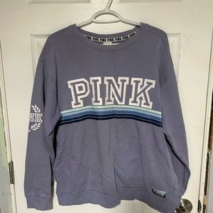 Pink Crewneck Sweater in purple Size L